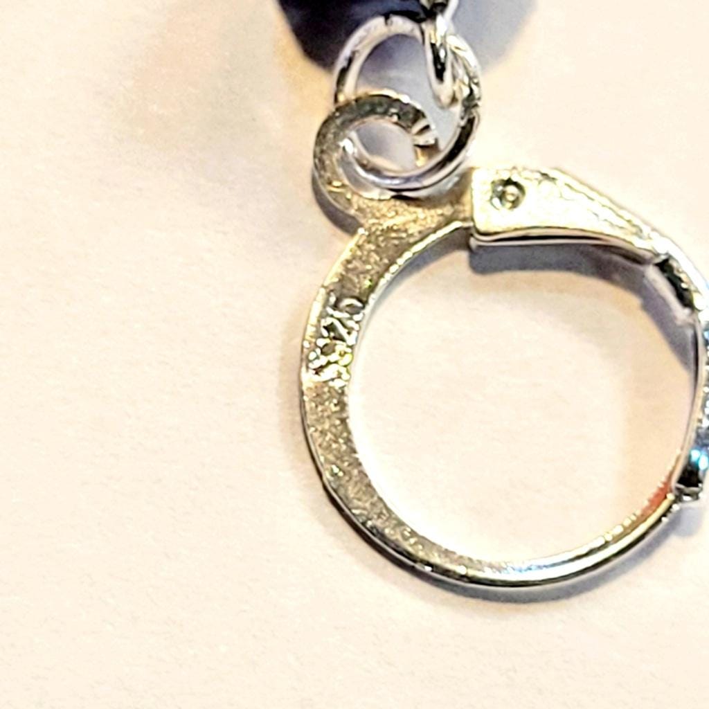 Purple Metallic & Lilac Faceted Beaded Dangle Drop Earrings 925 Stamped