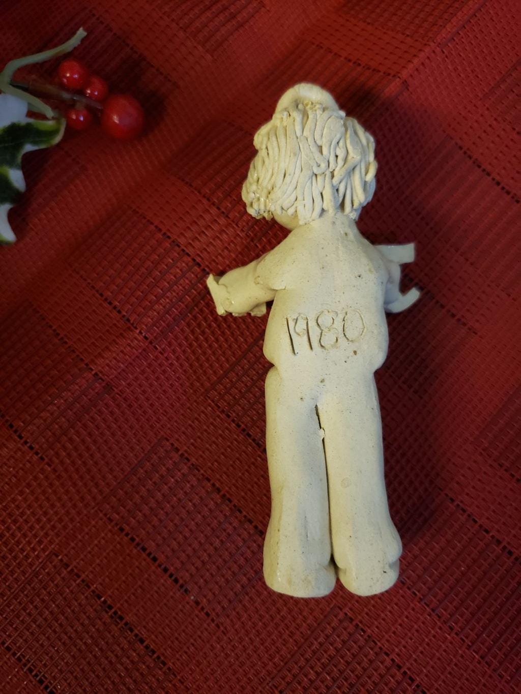 Vintage personalized Justin Christmas ornaments