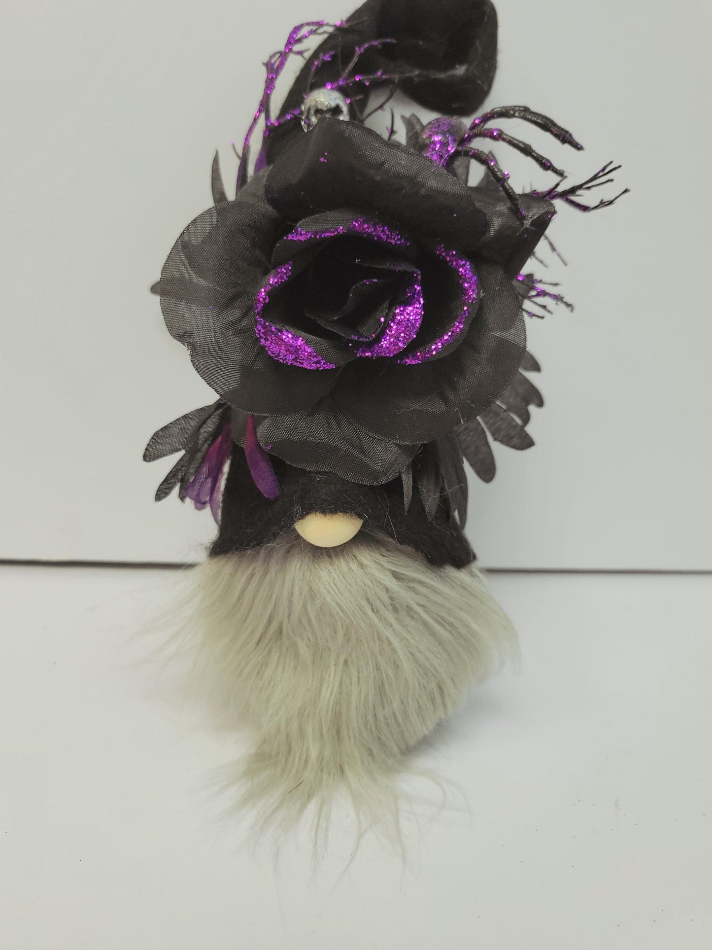 Spooky glam, dark Elegance, Halloween Gothic gnome