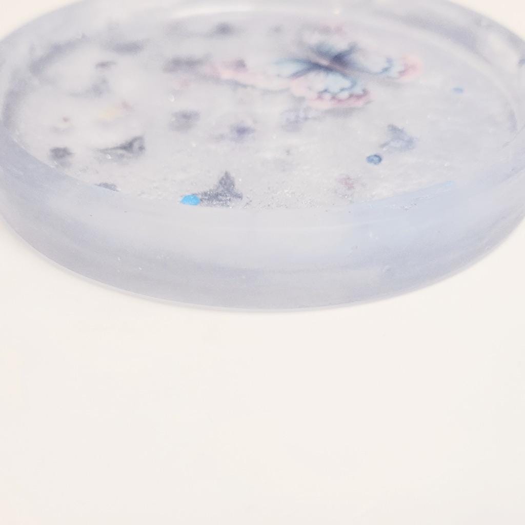 Iridescent Butterfly Resin Trinket Dish