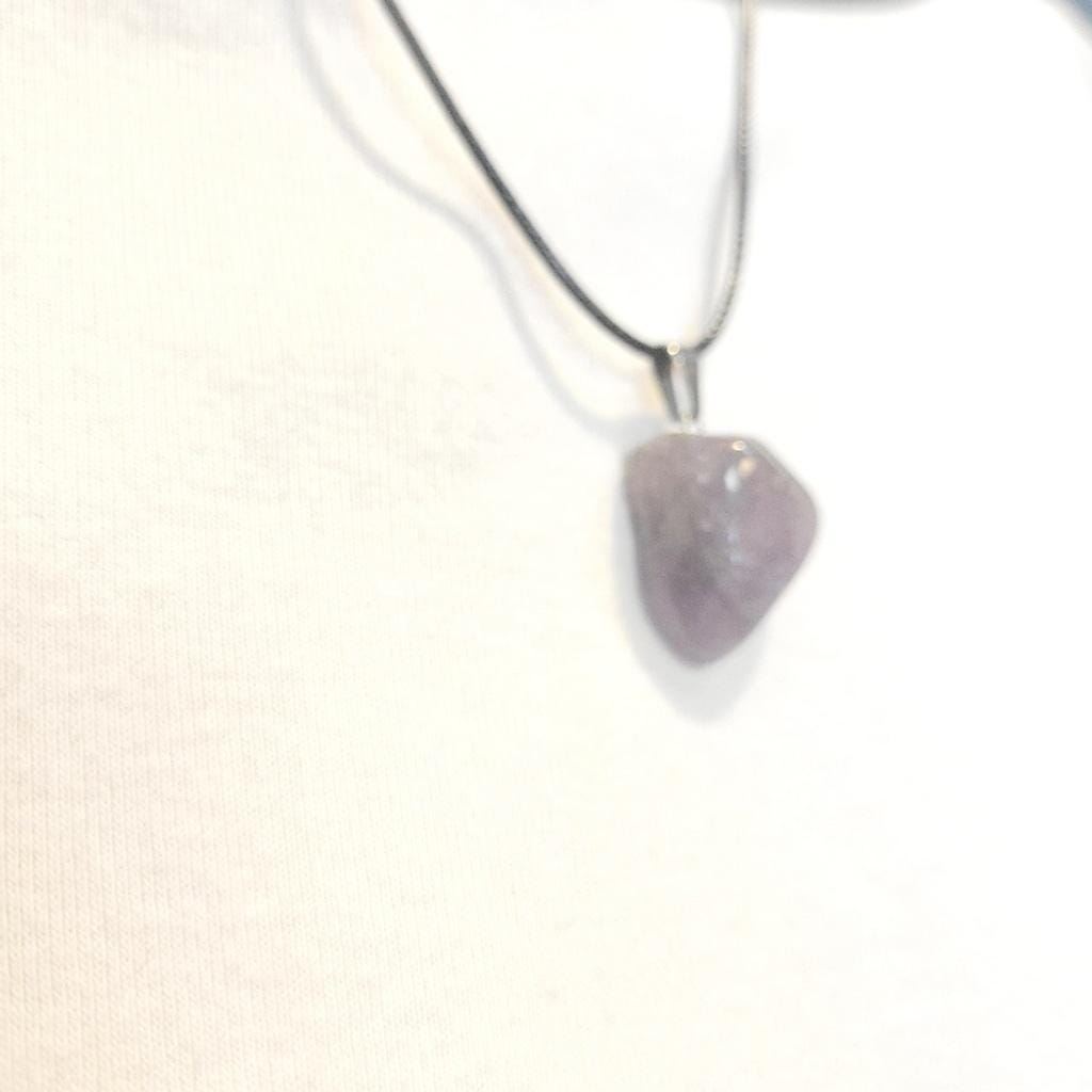 Natural Amethyst Crystal Pendant Necklace