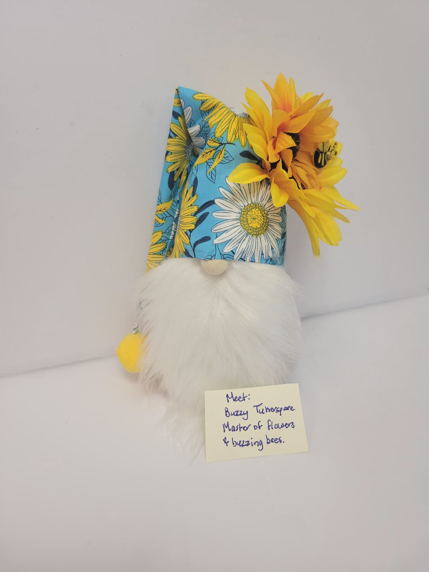 Sunflower Daisy Gnome Shelf Sitter Home Decor Centerpiece