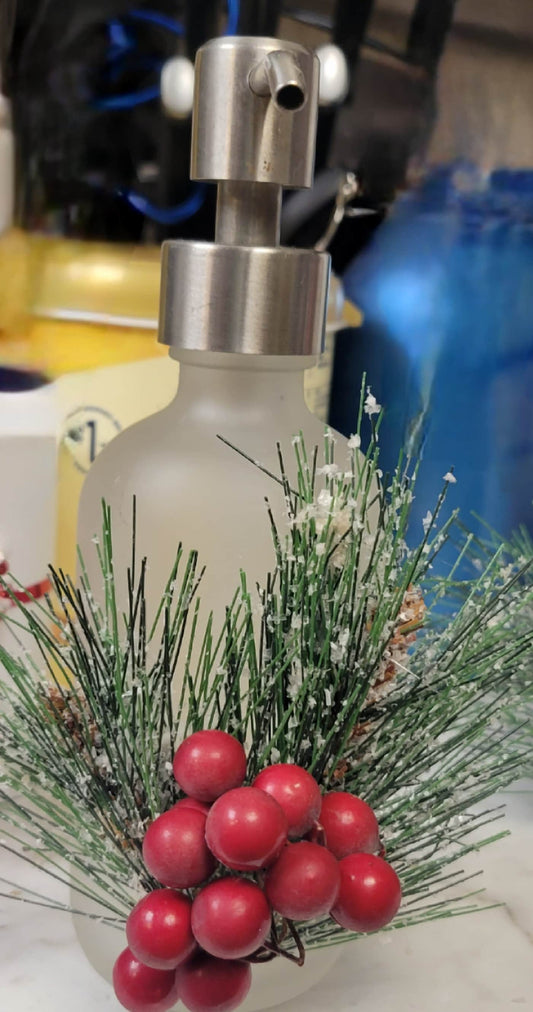 Christmas soap dispenser, holiday decor