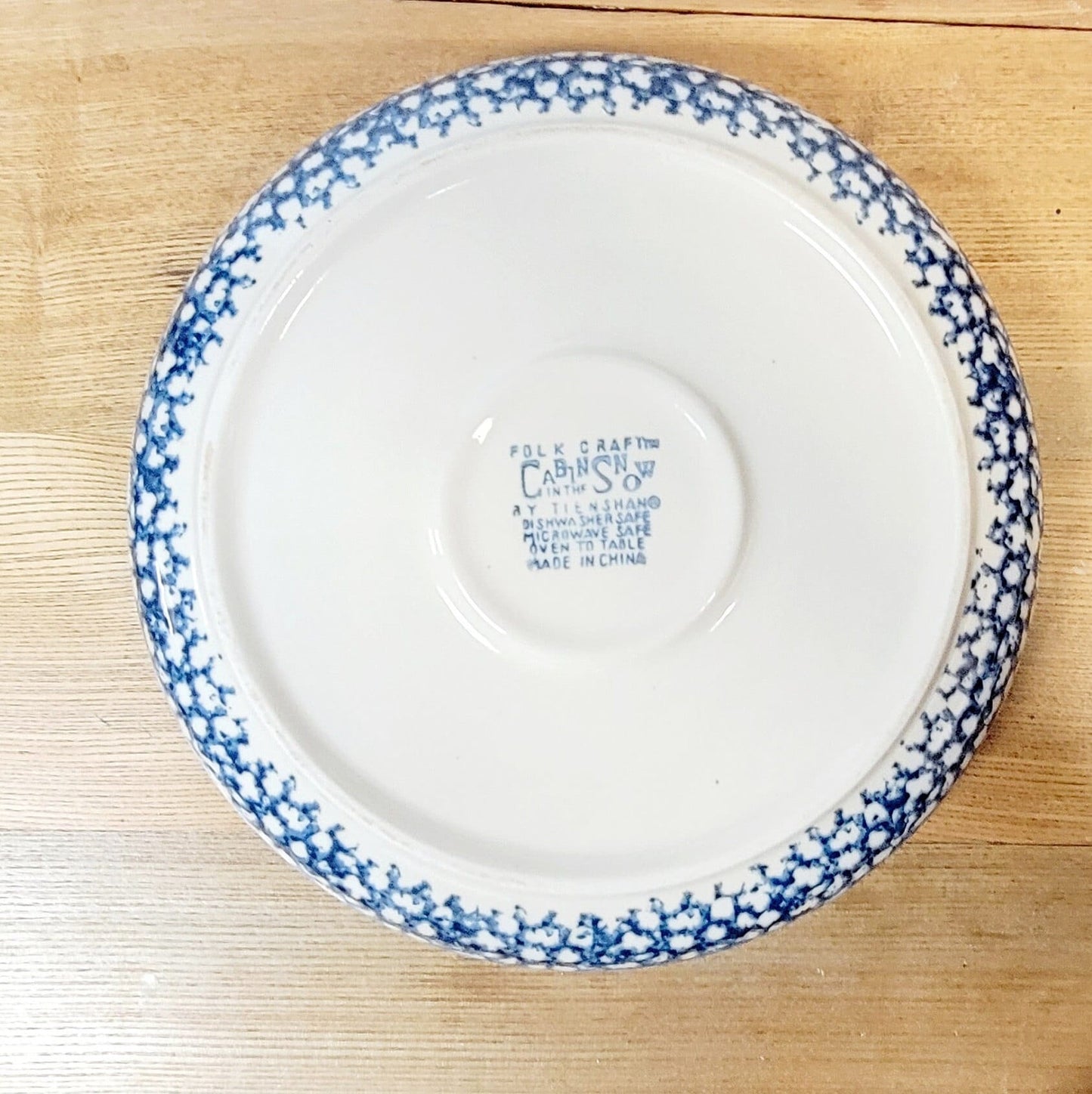 Vintage Tienshan Folk Craft Chip and Dip Server Set (11.5")