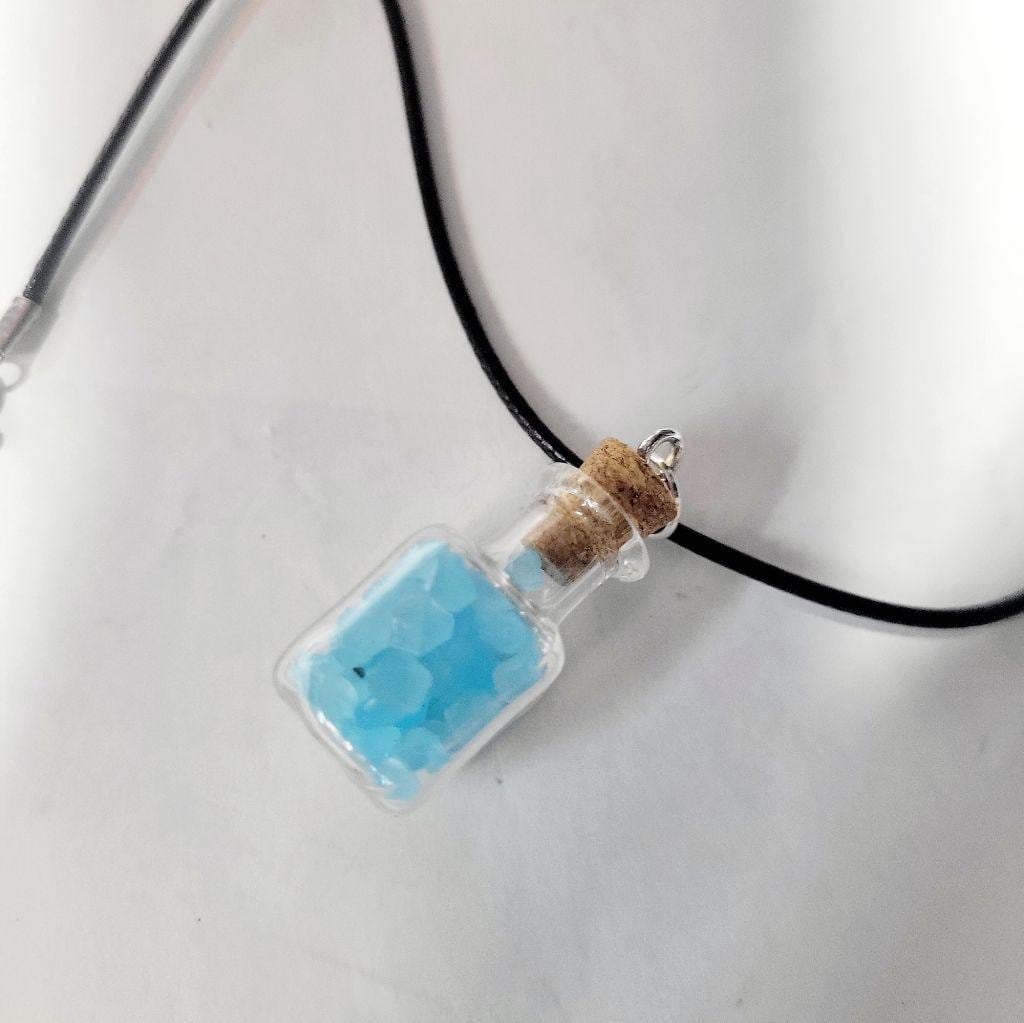 Hand crafted glow in the dark pendant necklace
