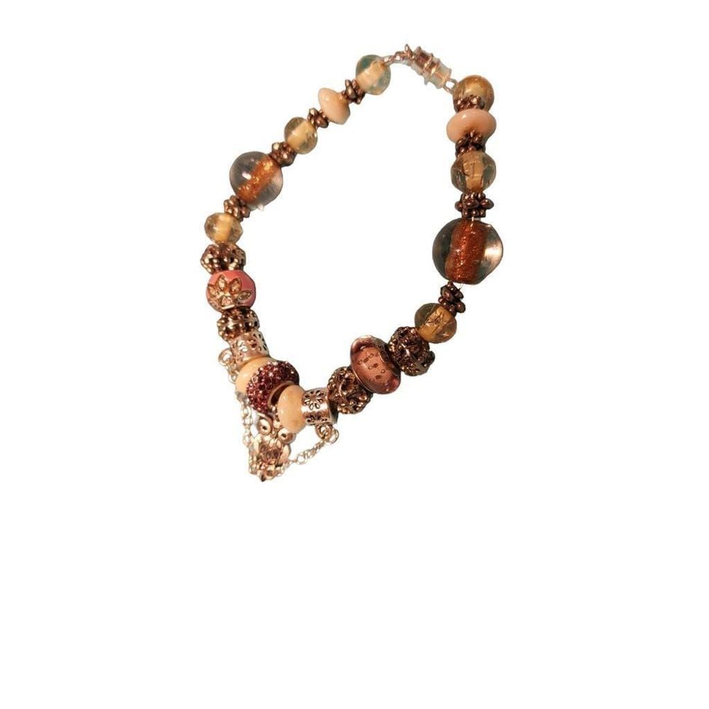 Hand Crafted Beaded bracelet 8 1/2"