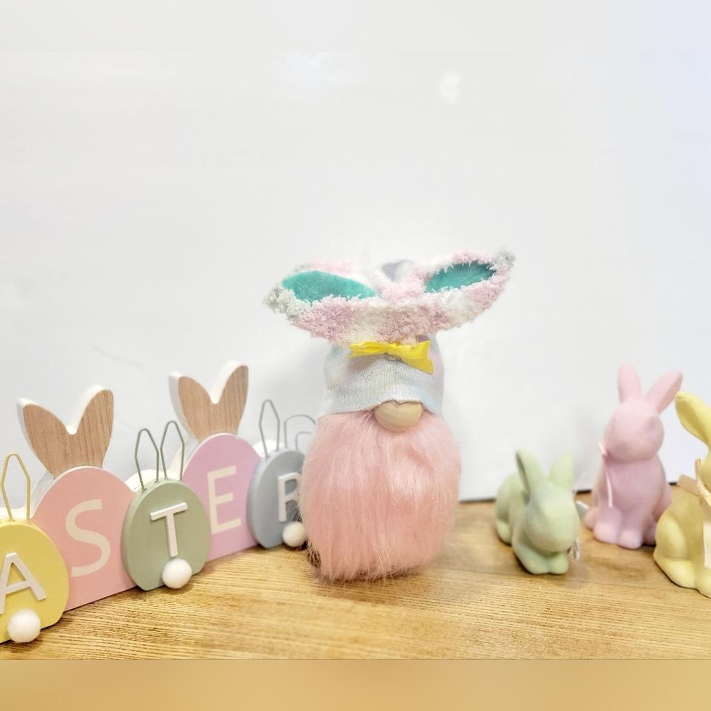 Easter Spring Time Pastel Bunny Gnome