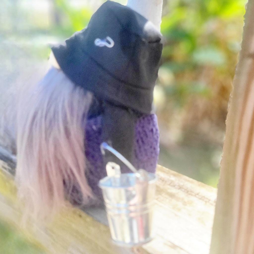 Fishing Gnome with Grey Beard