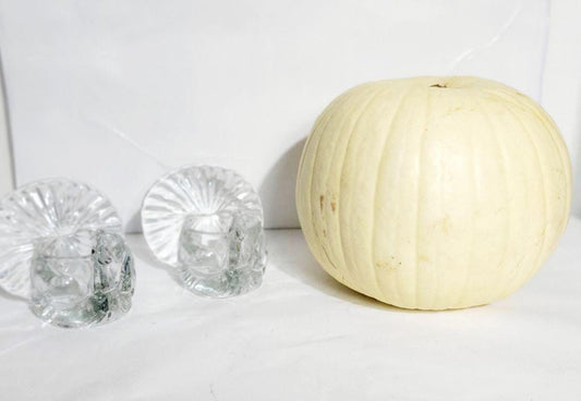 Vintage Avon glass turkey votive candle holders