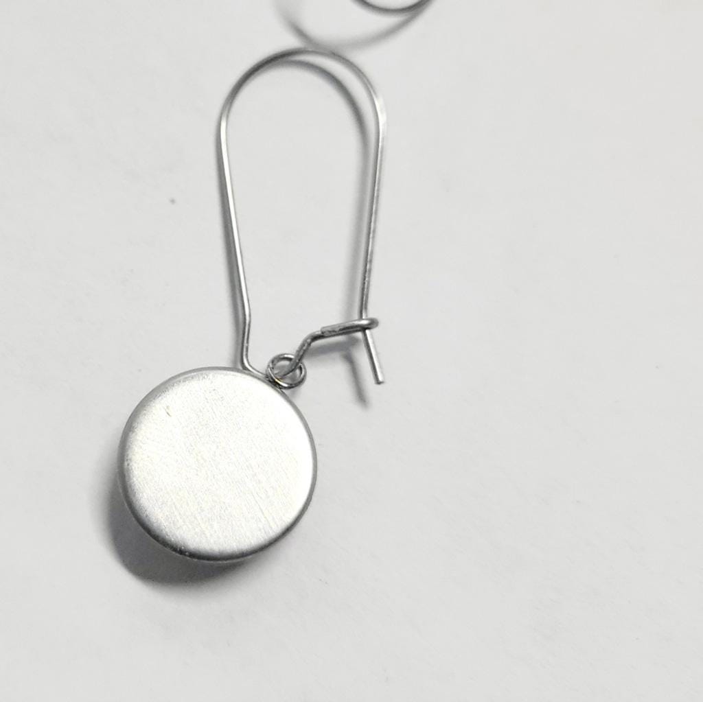 Artisan made abstract bubble latch back dangle earrings