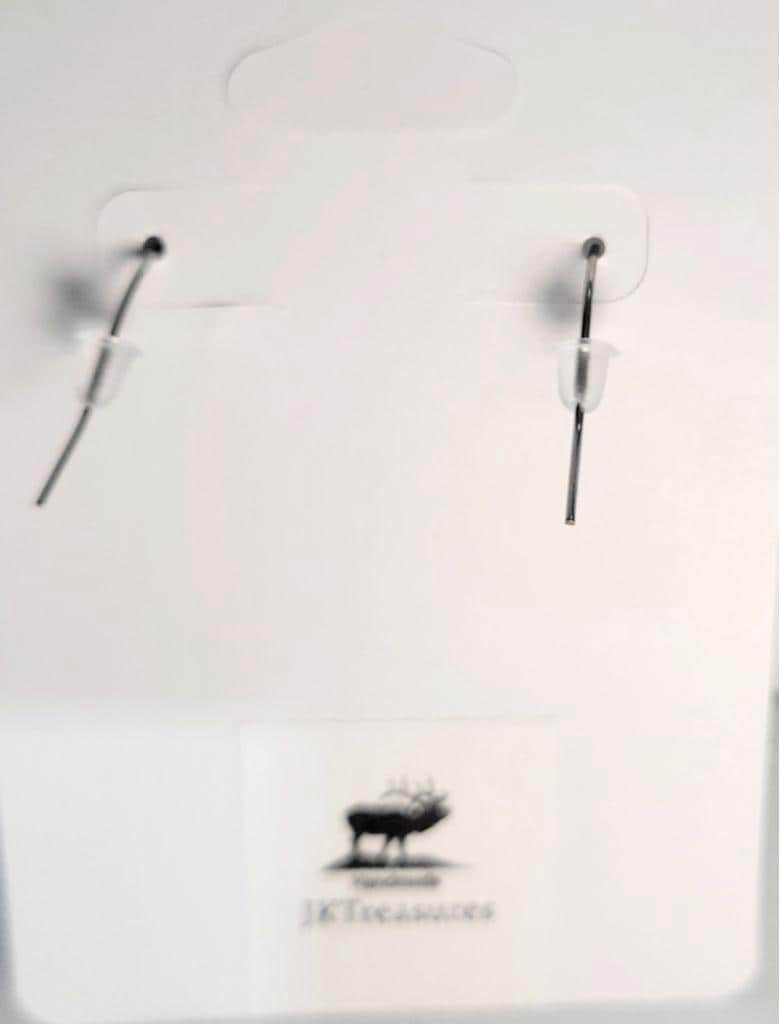 Cherry Blossom cabochon dangle drop earrings