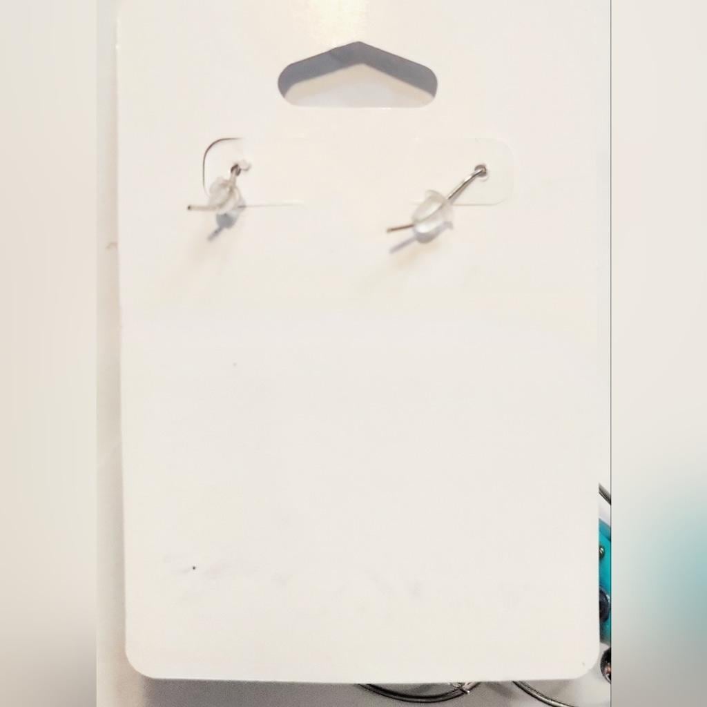 Twisted Teal, Gold, and Silver Drop Dangle Beaded Earrings