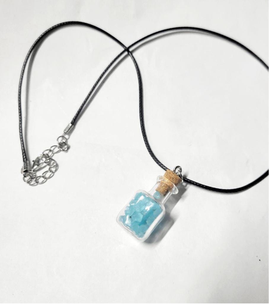 Hand crafted glow in the dark pendant necklace