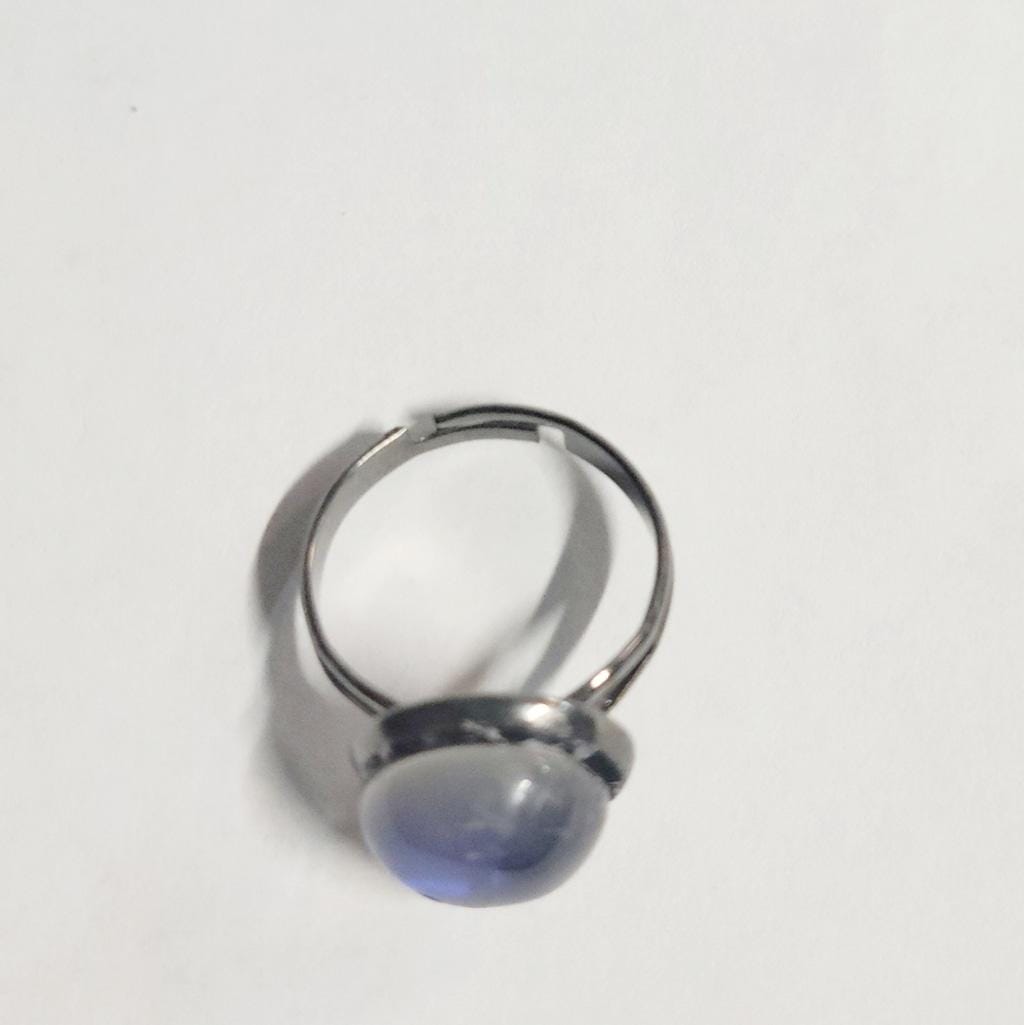 Hand crafted adjustable color changing mood ring