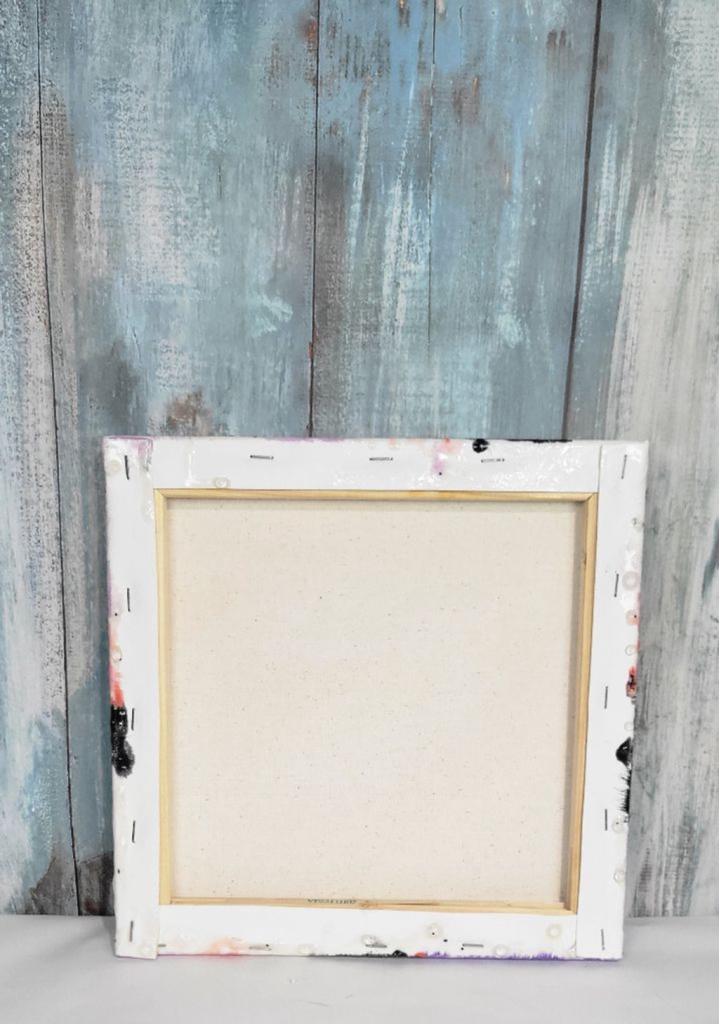 8x8 Canvas resin geode painting hand crafted