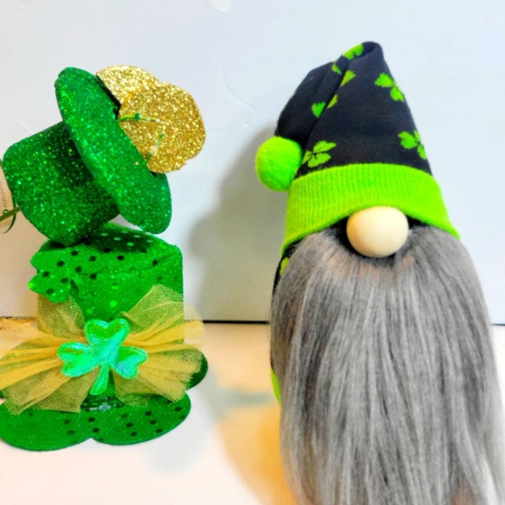 Hand crafted St Patrick's Day leprachaun gnome