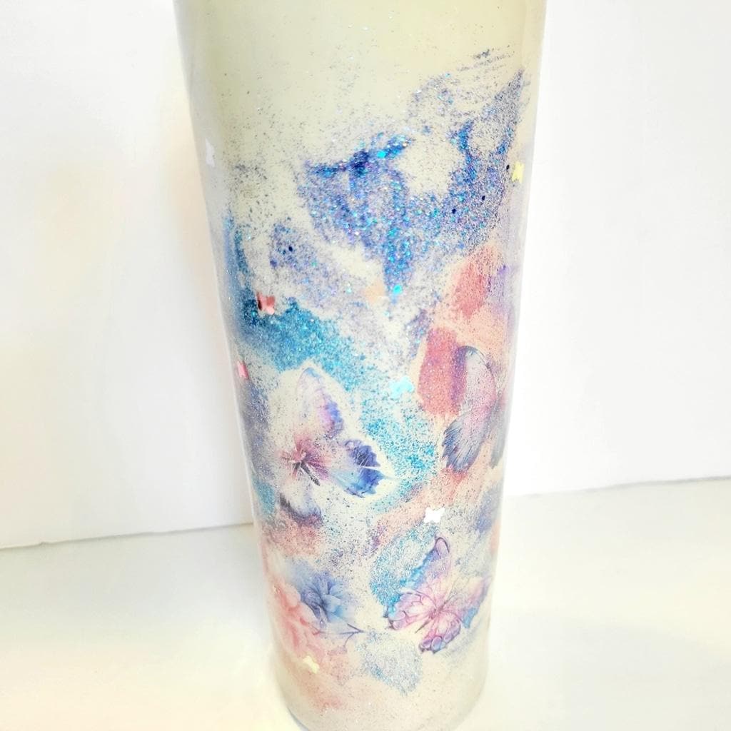 Personalized Custom Made Hand Crafted Ozark Trail 30 Oz Floral Butterfly Tumbler