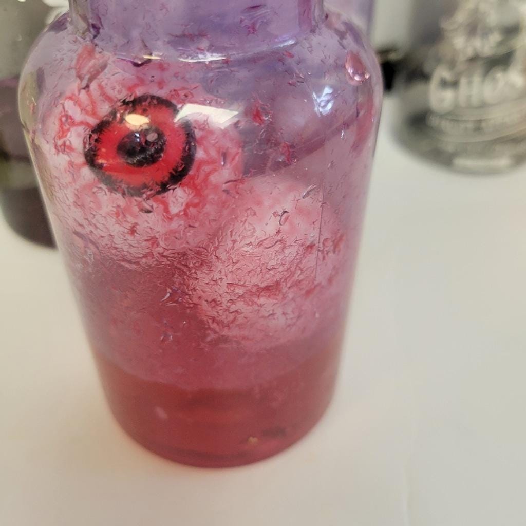 Halloween Apothecary Potion Bottle Set 6 Pieces