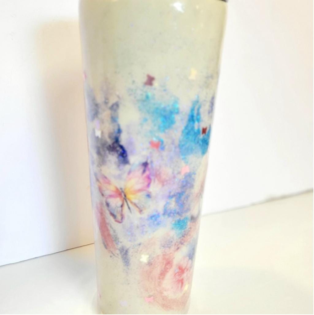 Personalized Custom Made Hand Crafted Ozark Trail 30 Oz Floral Butterfly Tumbler
