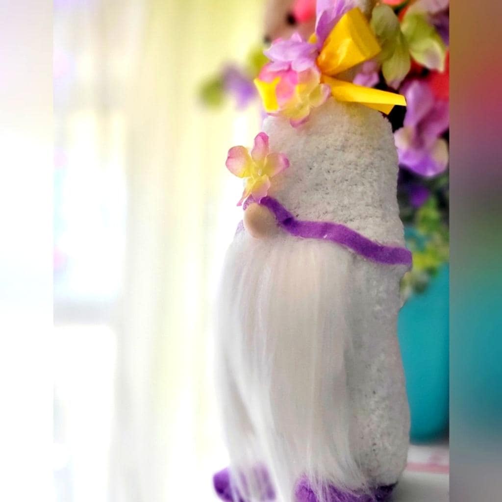 Easter Bunny Spring Time Flower Gnome