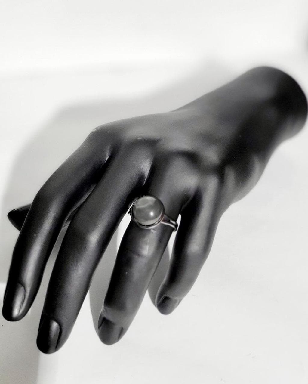 Hand crafted adjustable color changing mood ring