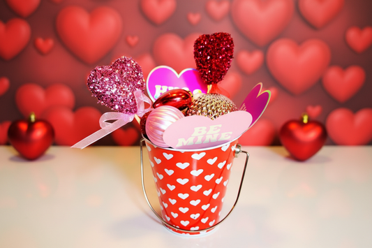Hand crafted Bucket of Love Valentine's Day table art decor