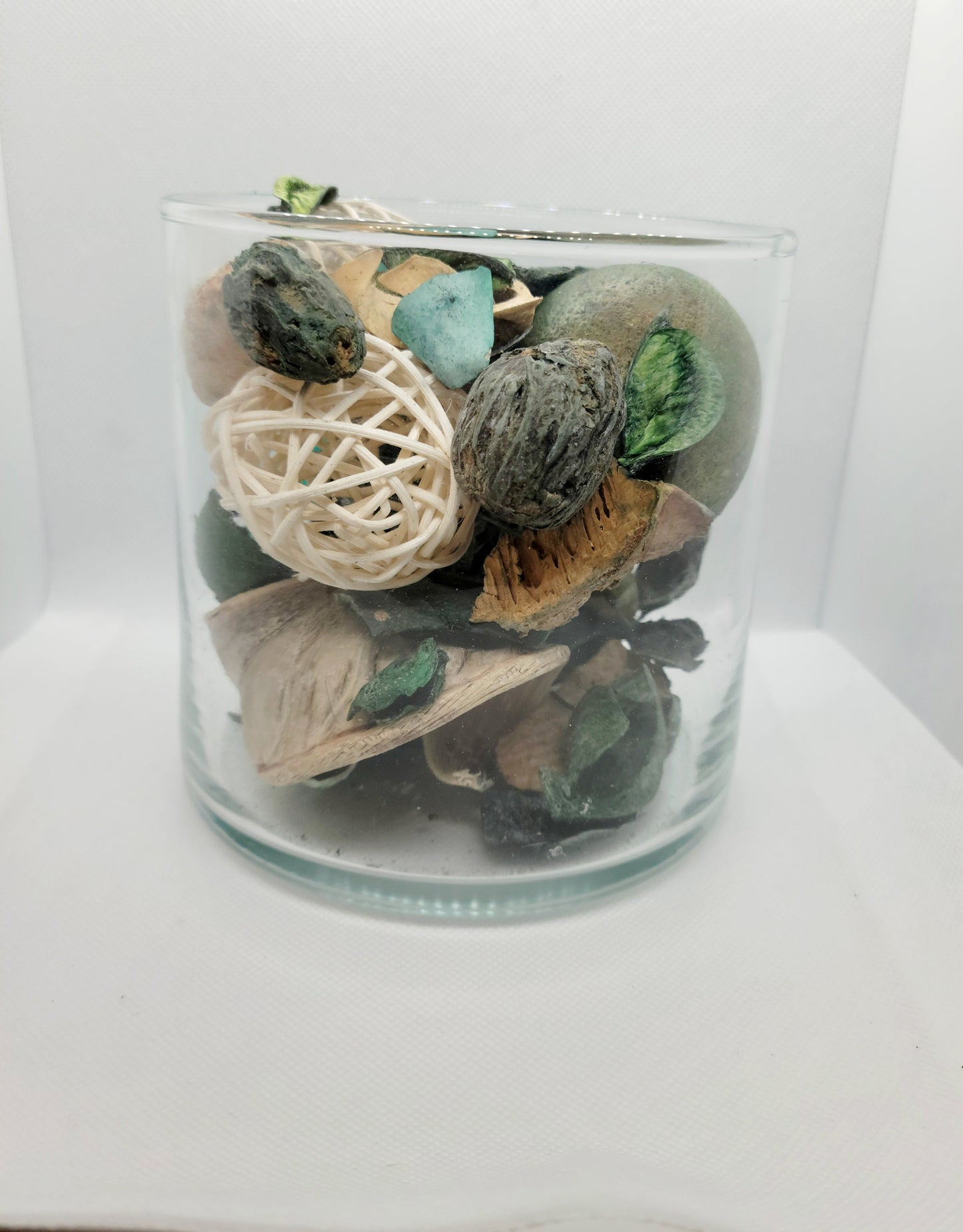 Handpainted Mama Bear Glass Candle Jar: Turquoise Bear Design