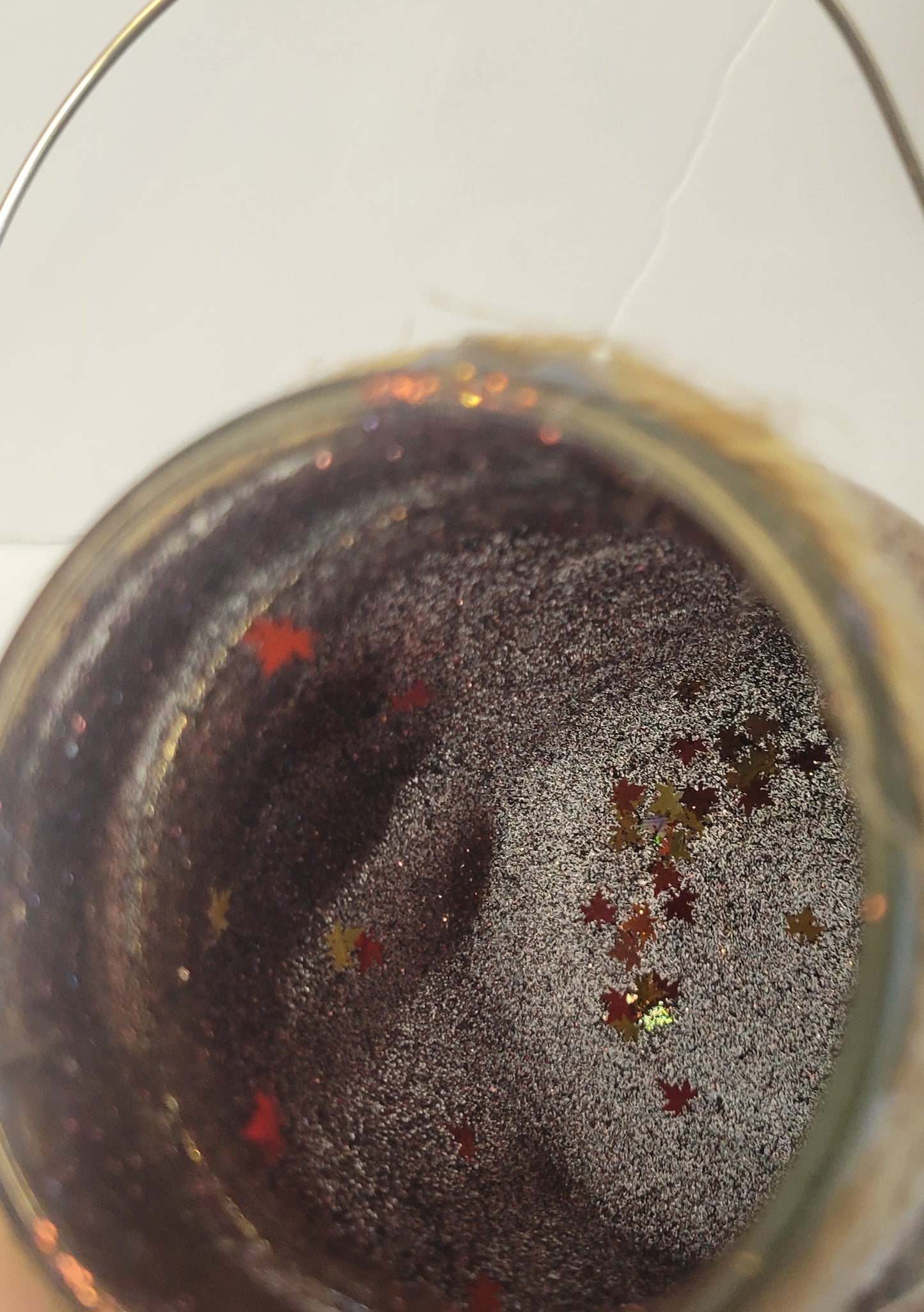 Glitter Fall Autumn Mason Jars Set Of 3 Centerpiece Table Decor