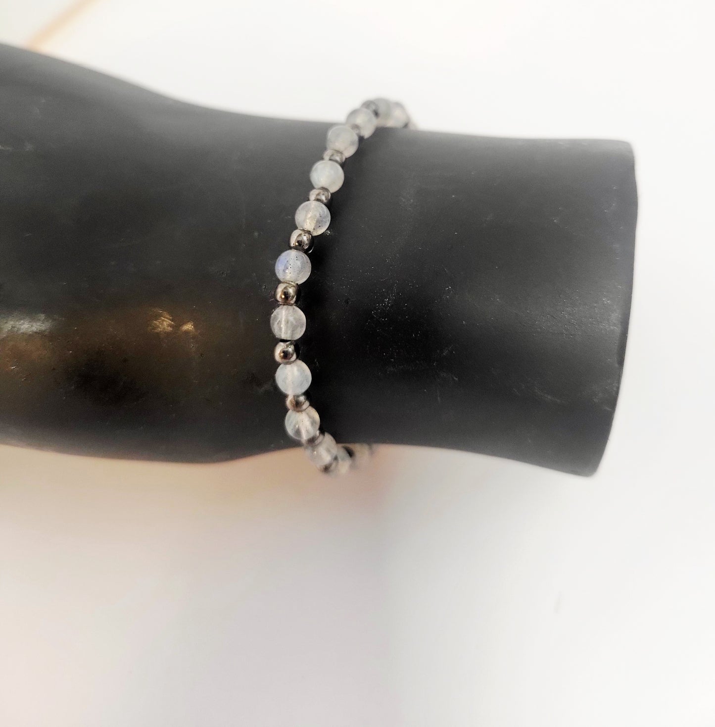 Natural Gemstone 4mm Dainty Beaded Bracelets