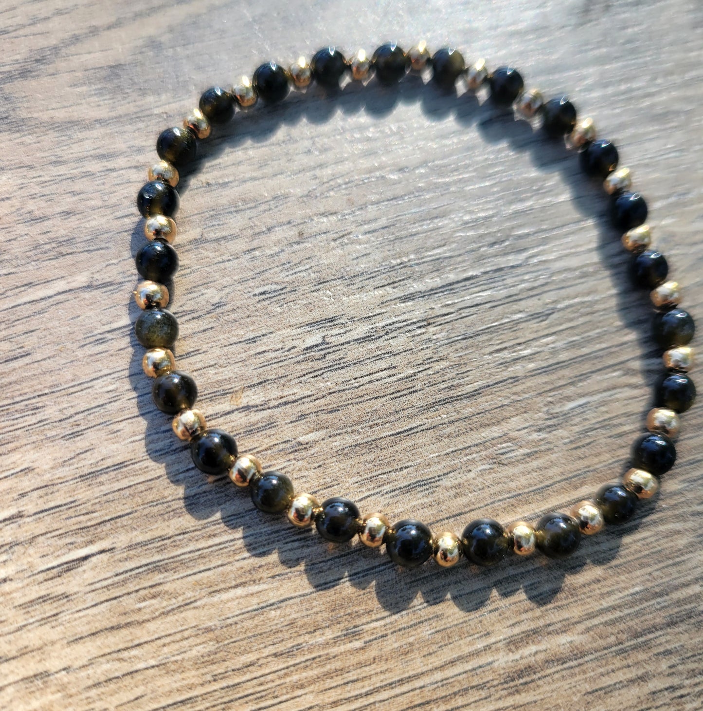 Natural Gemstone 4mm Dainty Beaded Bracelets