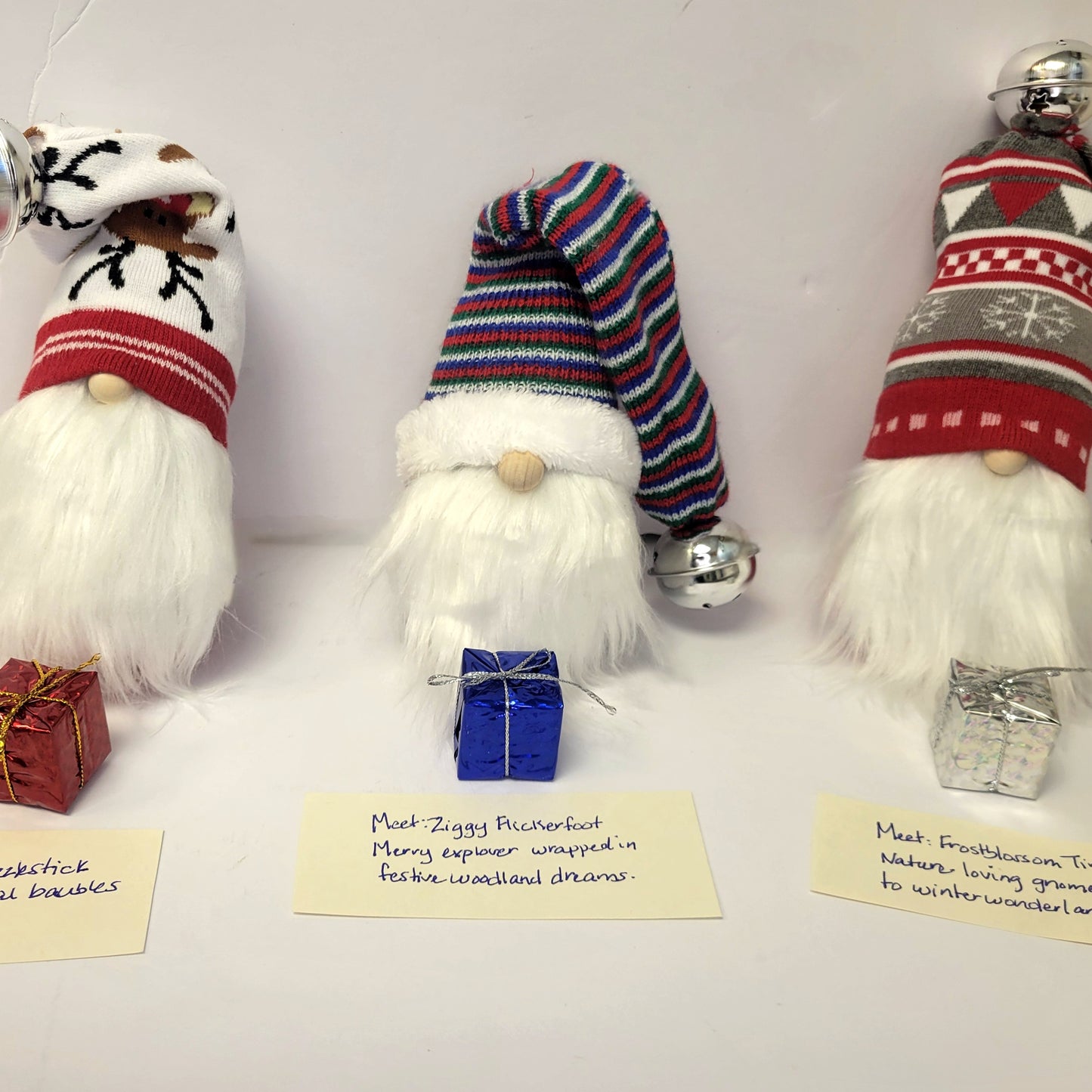 Handmade Holiday Gnome Collection - A Set of 3 Christmas Decor