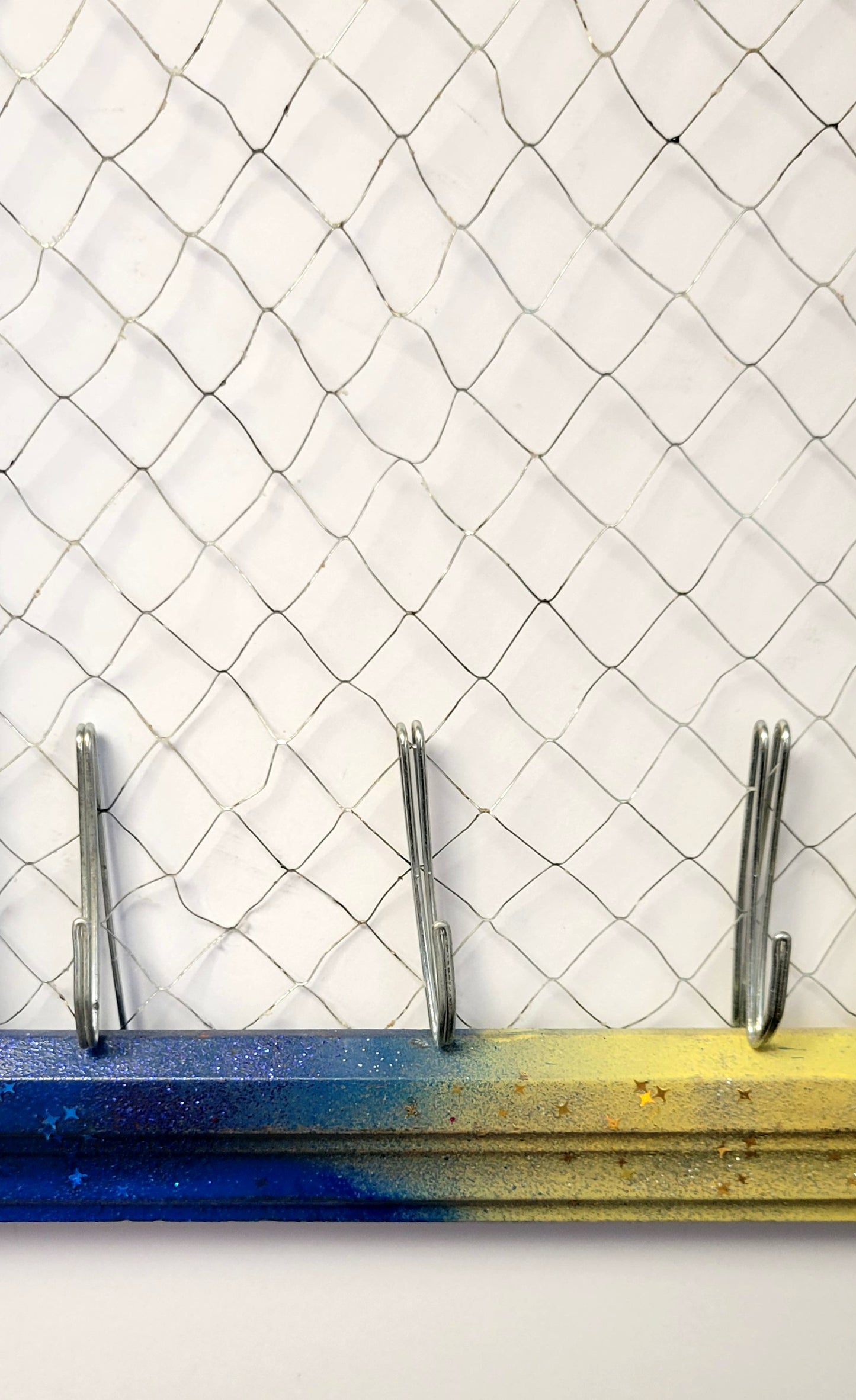 Upcycled photo frame jewelry organizer