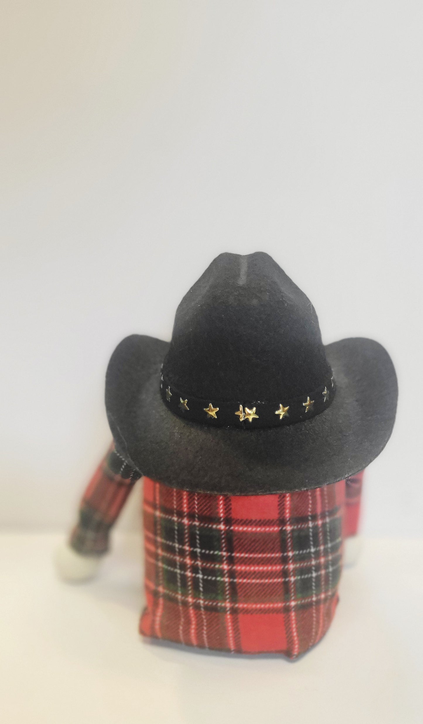 Made to order Cowboy guitar playing gnome/Western Gnome/Cowboy Gonk/Gift for him/Western lover/Shelf Sitter/Tiered Tray Decor