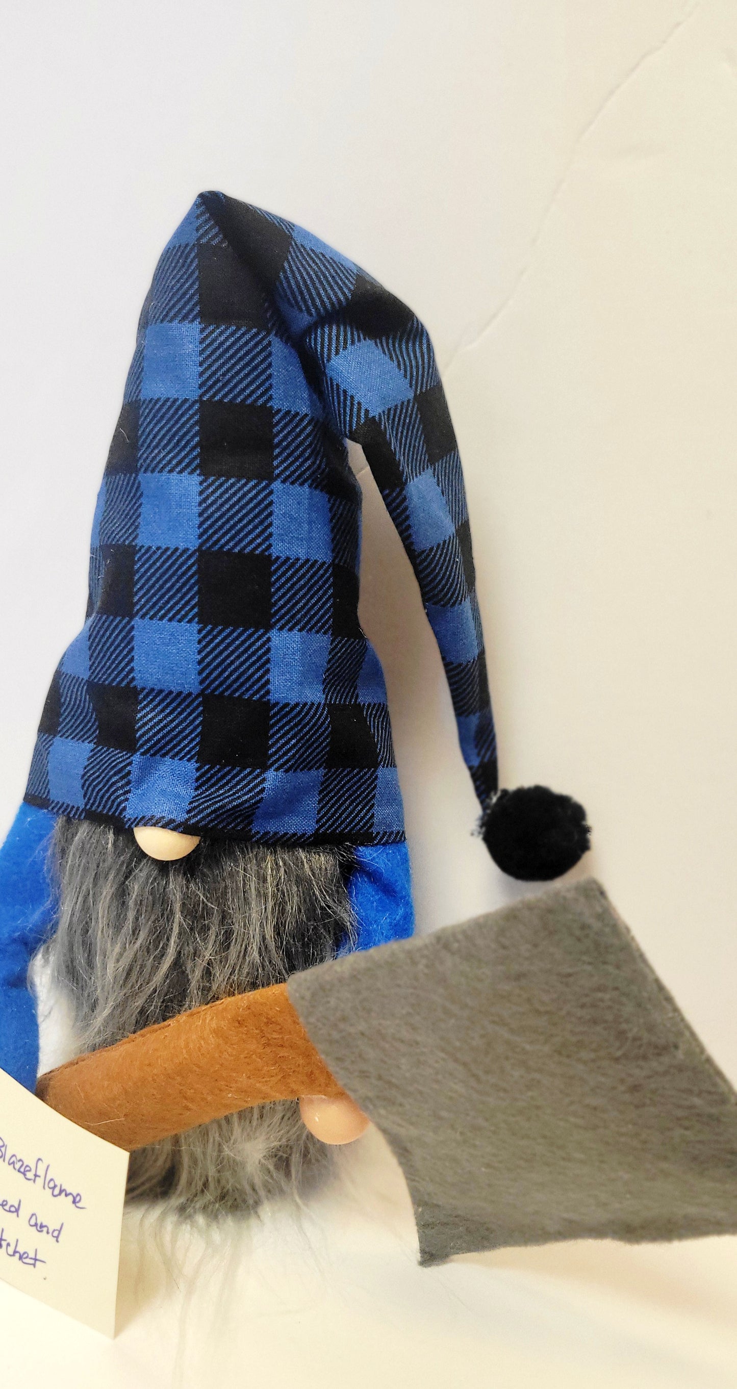 Hatchet Outdoorsman Logger Gonk Gnome Shelf Sitter - Custom Order