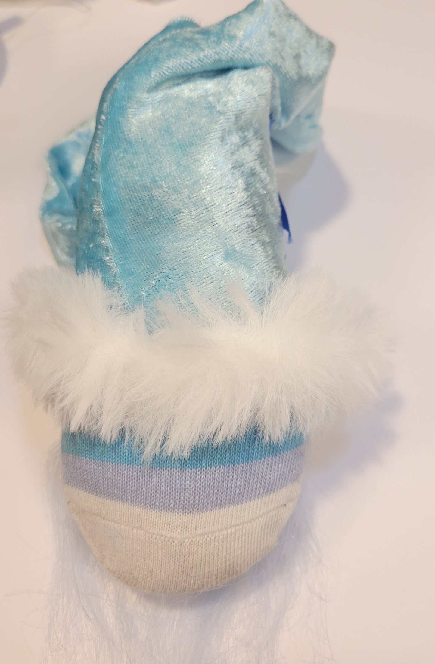 Child Abuse Awareness Gift Gnome - Gideon the Silent Guardian - Blue Ribbon Support Decor - Mission Driven Handmade Gift - Shelf Sitter