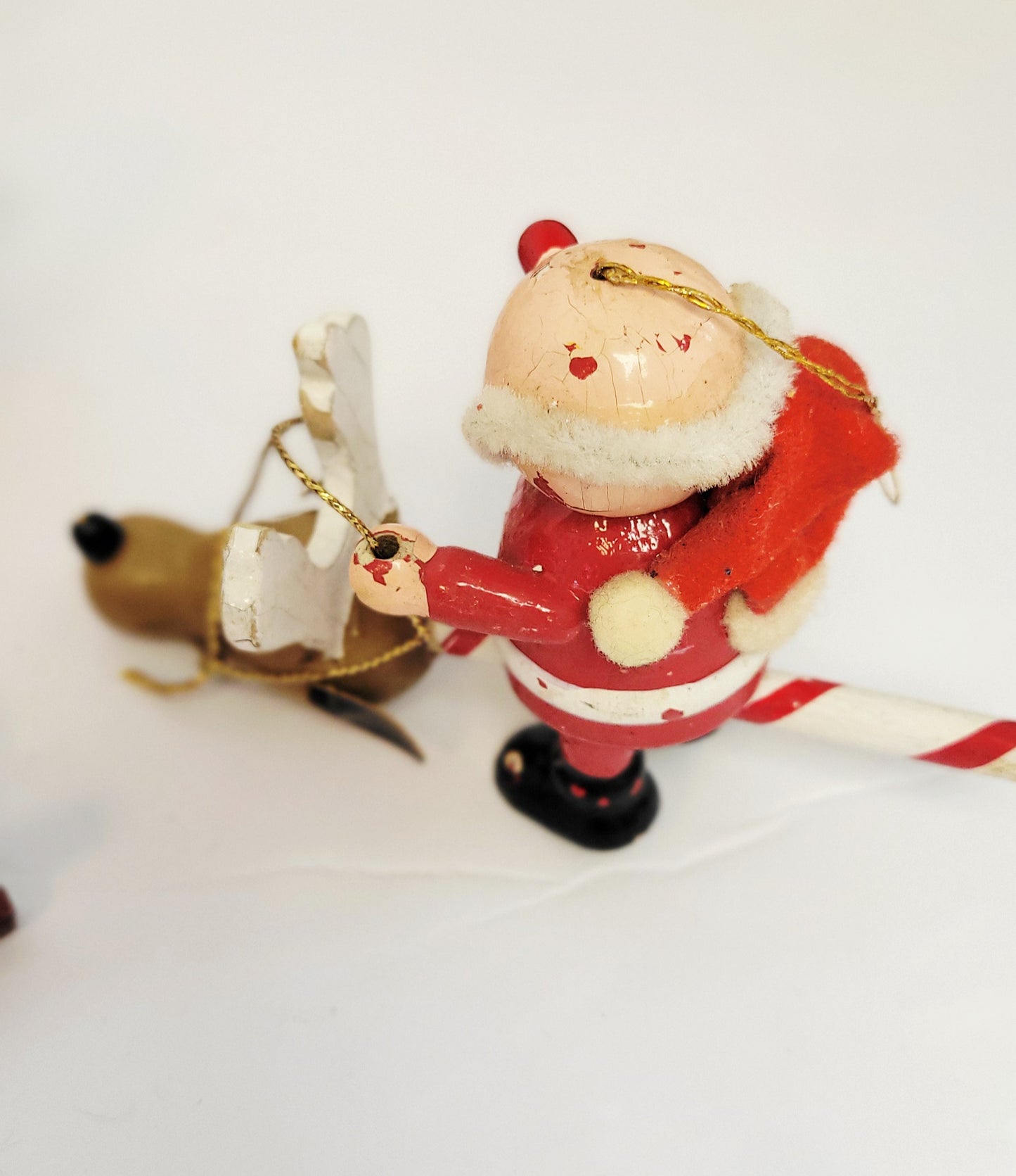 Vintage Steinbach Erzgebirge German wood ornaments set of 9