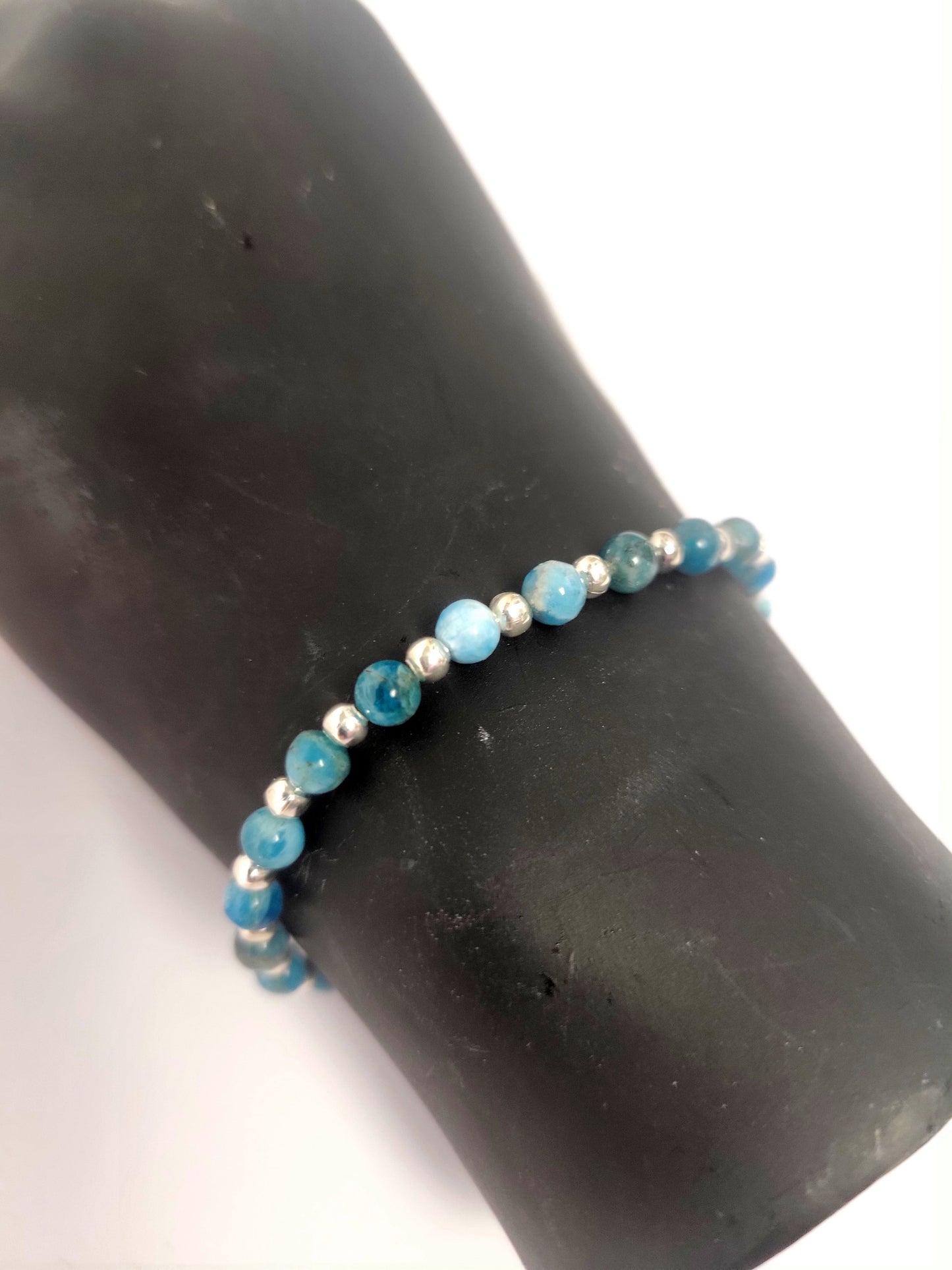 Natural Gemstone 4mm Dainty Beaded Bracelets