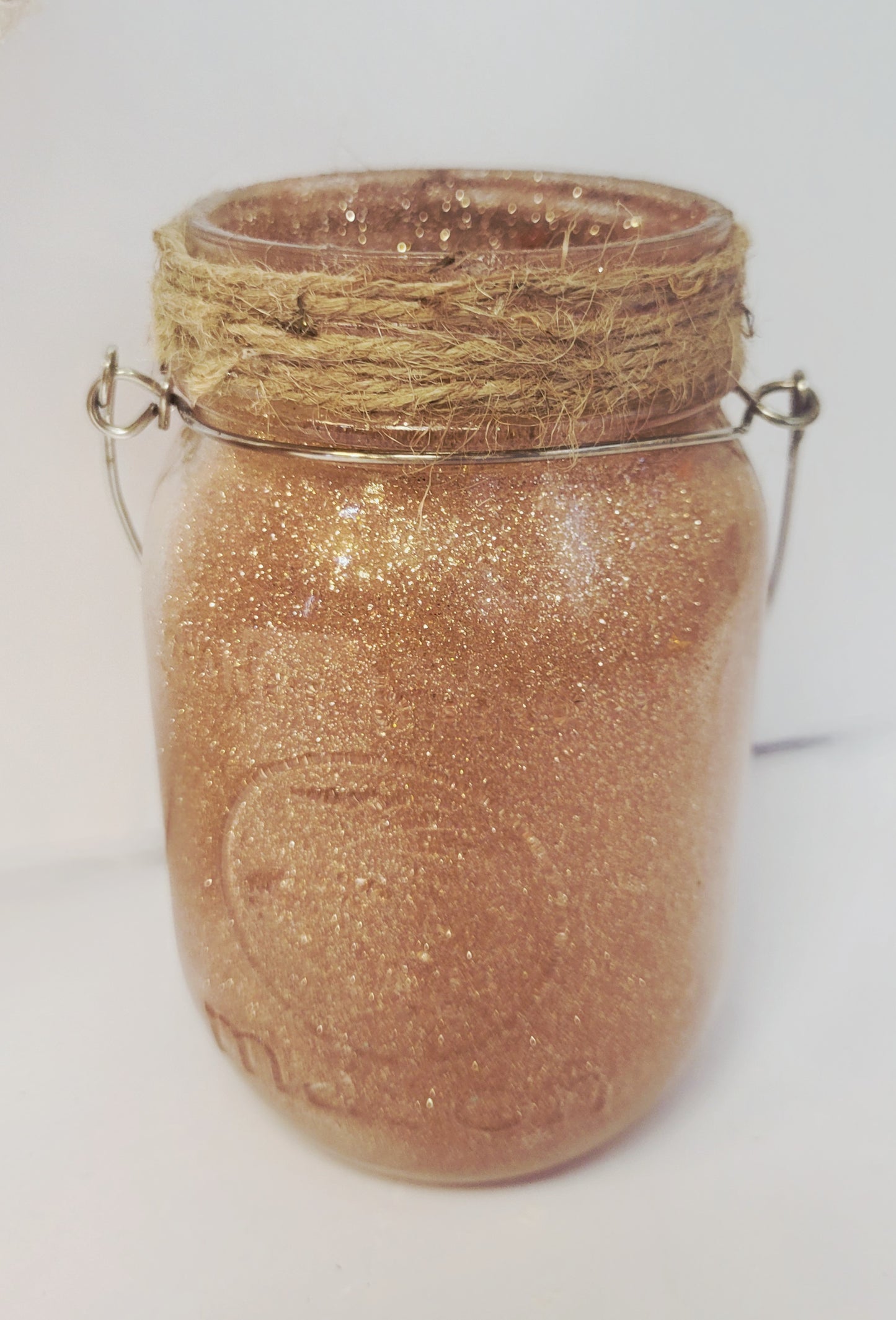 Glitter Fall Autumn Mason Jars Set Of 3 Centerpiece Table Decor